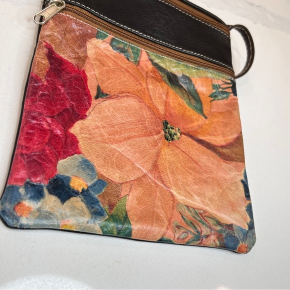 Hand Painted Leather Phone Pouch - Picture 6 of 11